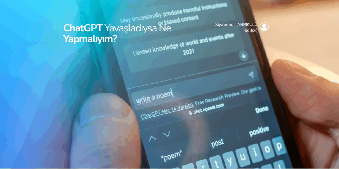 ChatGPT Yavaşladıysa Ne Yapmalıyım? Performansı Artırmanın Yolları